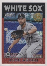2021 Topps Silver Pack Series 2 1986 Chrome Baseball Red 4/5 Jose Abreu z1r