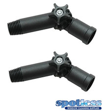 WATERFED POLE WINDOW CLEANING - ANGLE ADAPTOR PACK OF 2