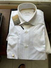 calvin klein Men s Dress Shirt Frech Cuff White 15/32