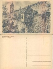 Rothenburg o Tauber Erker am Rödertor ob der Germany Kunstdruck Gerlitz Eßler