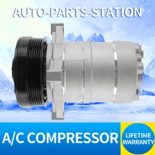 NEW AC Compressor w/6-Groove Pulley for Buick Cadillac Chevrolet Pontiac V8 5.7L