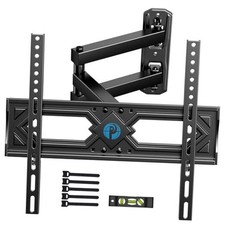 Full Motion TV Wall Mount for 26-60 Inch Flat Curved TVs, Heavy Duty Single