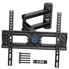  Full Motion TV Wall Mount for 26-60 Inch Flat Curved TVs, Heavy Duty Single 