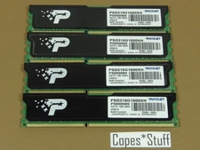Patriot PSD316G1600KH PC3-12800u 1600MHz LOT (4) x 8GB = 32GB Memory