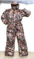 Cabela's Seclusion 3D Insulated Hunting Coveralls Mens M Camo Cold Weather Hood