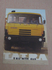 Tatra T815NTH 6x6  brochure Czechoslovakia 80s English, Ru, German and other