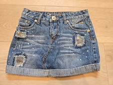 Justice Jean Mini Skirt Girls Size 10S