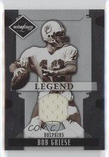 2008 Leaf Limited Legend Threads 80/100 Bob Griese #109 HOF a8r