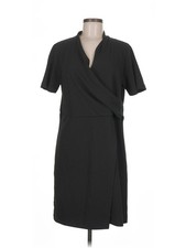 H By Halston Women Black Casual Dress M