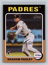 2024 Topps Herritage High Number #666 Graham Pauley RC MLB San Diego Padres