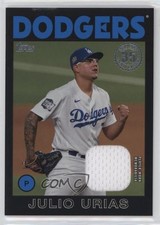 2021 Topps 1986 Baseball Relics Series 2 Black /199 Julio Urias #86BR-JU r9d