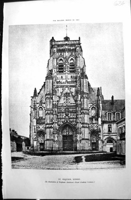 Old Print Builder 1897 Architecture St. Riquier Rome Professor Aitchison 19th