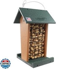 DutchCrafters Plastic Poly Hanging Whole Peanut Bird Feeder for L