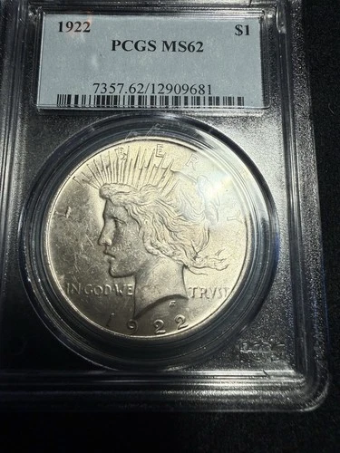 1922 Peace Dollar, PCGS MS62