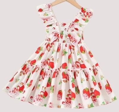 Strawberry X Adorable Girl's Spring Dress For Easter, Parties Size 7 yr