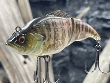 3”inch .44oz Mega Vatalion Style Glide/Rattle Hybrid “Backwater Bluegill”