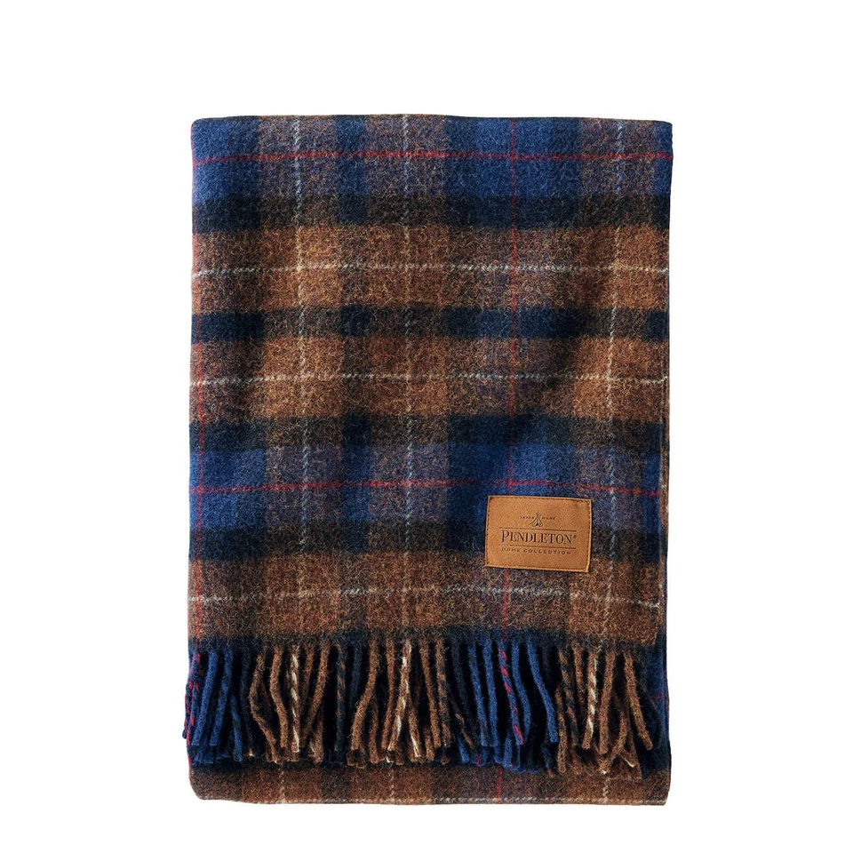 Pendleton Motor Robe with Leather Carrier Shelter Bay Plaid - Bild 3 von 3