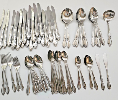 Lot of  66 Oneida Community CHATELAINE Stainless Flatware Pieces
