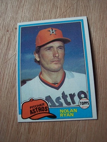Nolan Ryan 1981 Topps baseball card #240 EX+