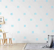 120pcs Modern Line Wall Stickers Boho Nursery Kids Living Room Scandinavian Home