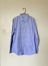 Men  s Light Blue Dress Shirt 100 Cotton