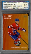 2025 Upper Deck Allure Ivan Demidov RC #CF-22 Color Flow Graded FCGS 10 GEM MINT