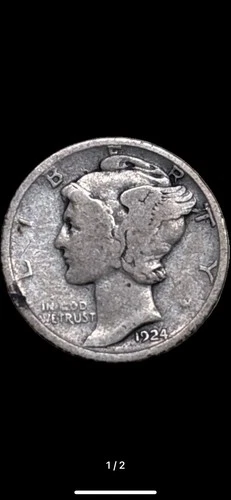 Mercury Dime 1924-D VG Silver