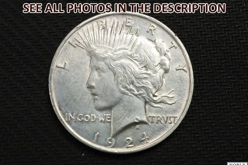 NobleSpirit (JL) Choice BU 1924 Silver Peace Dollar Nice Sheen