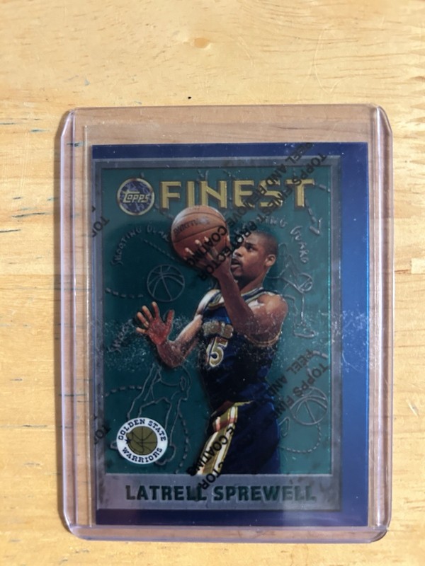 1995-96 Topps Finest - Latrell Sprewell #10 Golden State Warriors Vintage Mint