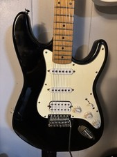 1999 Squier Stratocaster HSS Black Swan