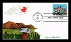 Dr Jim Stamps 25c Letter Carriers We Deliver FDC M Rawls Hand Painted Cachet