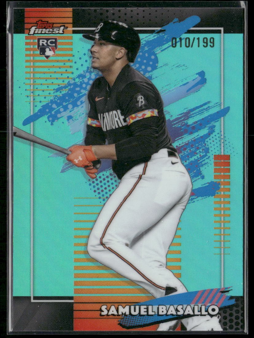 2026 Finest #166 Samuel Basallo Aqua Refractors #/199