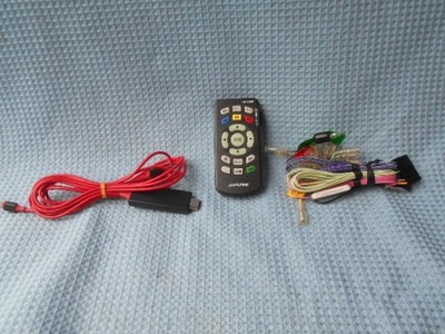 Alpine rear flipdown monitor with remote control and navigation wiring