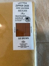 TRAVELER'S Notebook Leather Zipper Case   Regular   Camel