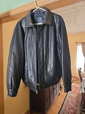 Expedition RC Comstock Brown Leather Coat Men s Size XL Zipper Pockets In Out