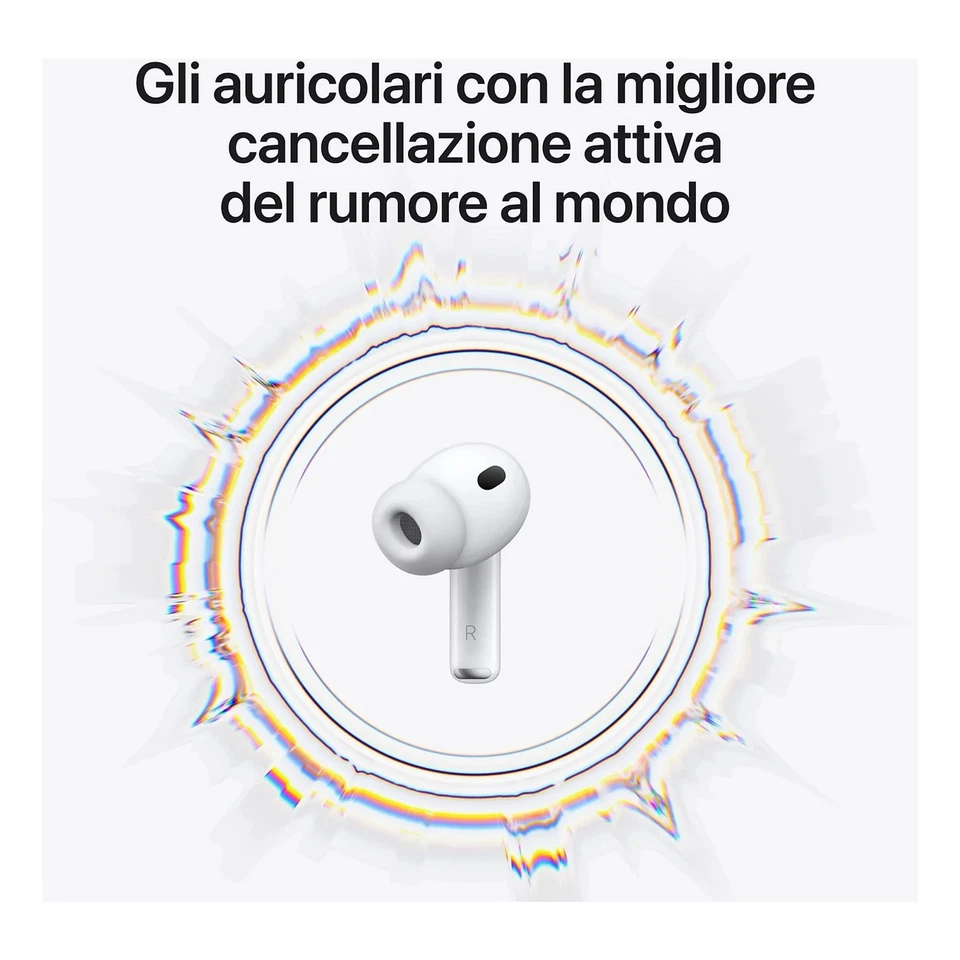 Apple AirPods PRO 3 Gen 2025 Cuffie Auricolari Bluetooth MAGSAFE (USB-C) MFHP4 - Immagine 3 di 4