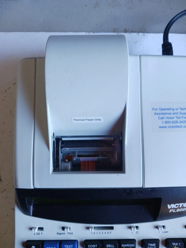 Victor PL8000 Electronic Printing Calculator Free Shipping - Image 3 of 4