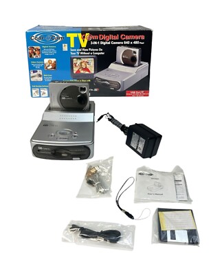 TV Cam Cool iCam CIC-390 Digital Camera 3 In 1 Complete NEW OPEN BOX