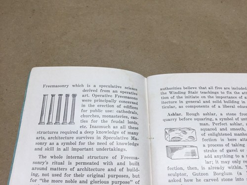 Pocket Encyclopedia of Masonic Symbols Freemason VTG Book Booklet 1953 - Picture 5 of 9