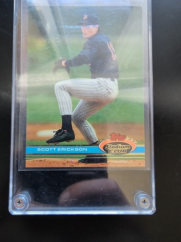 1991 Topps Stadium Club Scott Erickson #560 In Acrylic Case Mint Near Mint - Picture 2 of 7