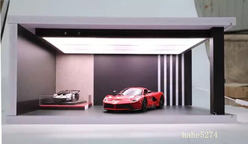1/18 Extra Large Ceiling LED Car Model Display Case Exhibition Scene Parking Lot - Picture 11 of 16