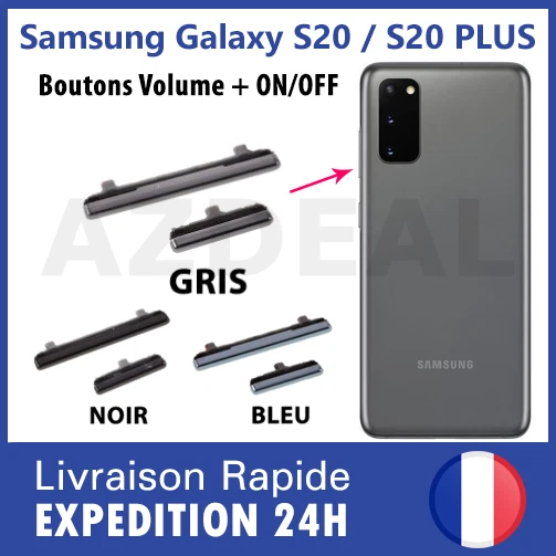 Samsung Galaxy S20/S20+ S20 Plus bouton power allumage ON/OFF touche volume son