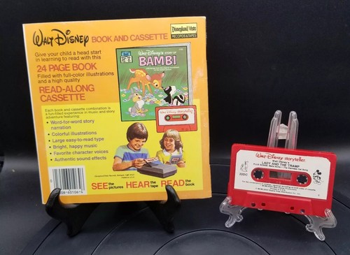 Walt Disney LADY & THE TRAMP Read Sing Along BOOK on Cassette Tape - Picture 2 of 8