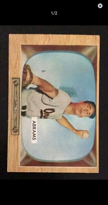 1955 Bowman #55 Cal Abrams ( Baltimore Orioles ) Exvg