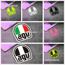 Motorcycle Reflective Fuel Tank Fairing Helmet Emblem Decal Sticker AGV Racing