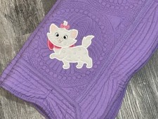 Baby Gift Crib Quilt For Nursery - Aristocats -Marie- 36  x45  