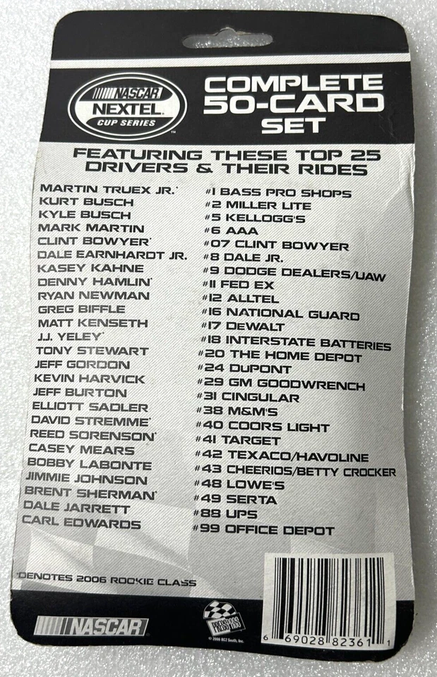 2006 Press Pass NASCAR 50 Card Set Sealed Denny Hamlin Rookie Jeff Gordon - Image 2 of 3