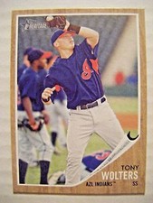 TONY WOLTERS ROCKIES 2011 Topps Heritage Minors baseball card INDIANS VISTA CA