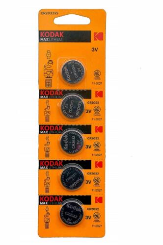 Pilas de boton Kodak bateria original Litio CR2032 3V en blister 5X Unidades - Imagen 1 de 1
