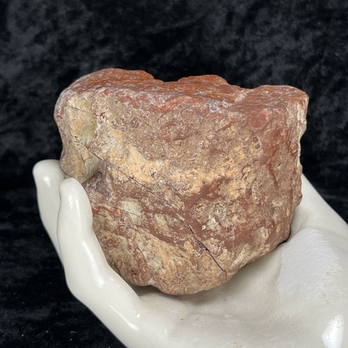 3-1/2” Red Orange Botyoidal Chalcedony Agate Geode Agate Rough Mineral Specimen - Picture 4 of 7